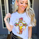 Monarch Gold Cross Tee