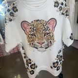Luxe Leopard Jeweled Top