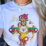 Monarch Gold Cross Tee