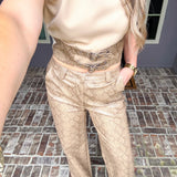 Snake Charmer Snakeskin Trousers