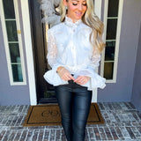 Chateau Chic Ruffle Lace Blouse