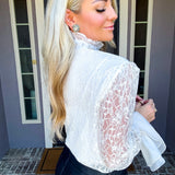 Chateau Chic Ruffle Lace Blouse