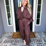 Autumn On Fifth Plaid Joggers