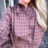 Autumn On Fifth Plaid Top