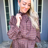 Autumn On Fifth Plaid Top