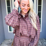 Autumn On Fifth Plaid Top