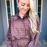 Autumn On Fifth Plaid Top