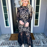 Fall Romance Lace Dress
