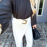 Luxury Affair Denim Skirt Pants