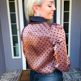 Fall Flirt Polka Dot Blouse