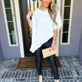 Art Of Elegance Asymmetric Cape Top