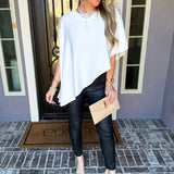Art Of Elegance Asymmetric Cape Top