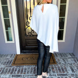 Art Of Elegance Asymmetric Cape Top