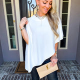 Art Of Elegance Asymmetric Cape Top