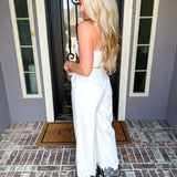 Haute Contrast Lace Trim Pants