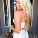 Haute Contrast Lace Trim Top
