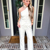 Vogue Office Cream Trousers