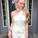 Vogue Office Scarf Detail Vest