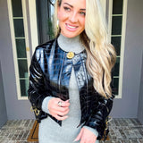 Savage Elegance Crocodile Jacket