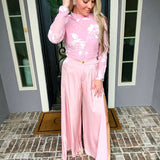 Pink Petal Whisper Mesh Top