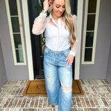 The Hot Girl Errands Distressed Jeans