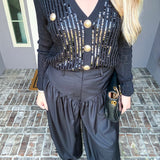 Penthouse High Fashion Harem Pants - Black