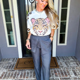 Luxe Leopard Jeweled Top