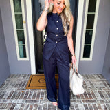 Set In The City Pinstripe Top