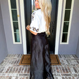 Black Swan Sheer Overlay Pants
