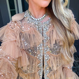 House Of Glamour Jeweled Top