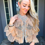 House Of Glamour Jeweled Top