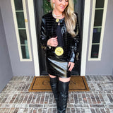 Savage Elegance Crocodile Skirt