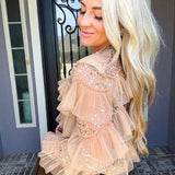 House Of Glamour Jeweled Top