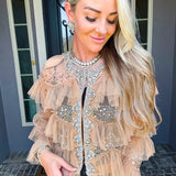 House Of Glamour Jeweled Top