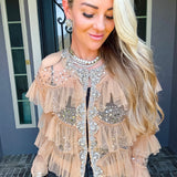 House Of Glamour Jeweled Top