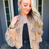House Of Glamour Jeweled Top