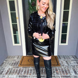 Savage Elegance Crocodile Skirt