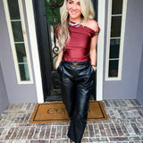 Jewel Of The Nile Off Shoulder Top - Mauve