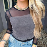 Urban Glimmer Top - Black