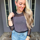 Urban Glimmer Top - Black