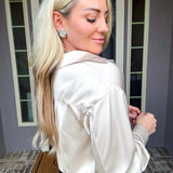 Modern Romance Lace Satin Blouse