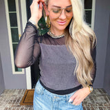 Urban Glimmer Top - Black