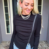 Street Siren Zipper Top