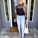Glow Hour Sheer Lace Top