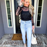 Glow Hour Sheer Lace Top