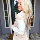 Level Up Varsity Leather Blazer