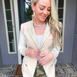 Level Up Varsity Leather Blazer