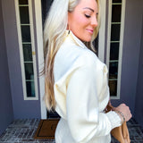 Polished Luxury Cream Jacket