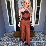 Amber Lane Wide Leg Trousers