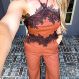 Amber Lane Wide Leg Trousers